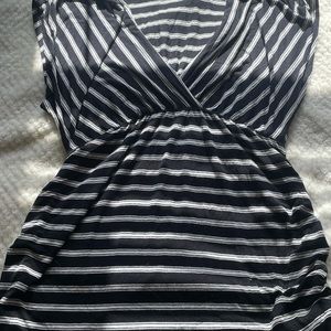 Motherhood stripped short sleeve shirt